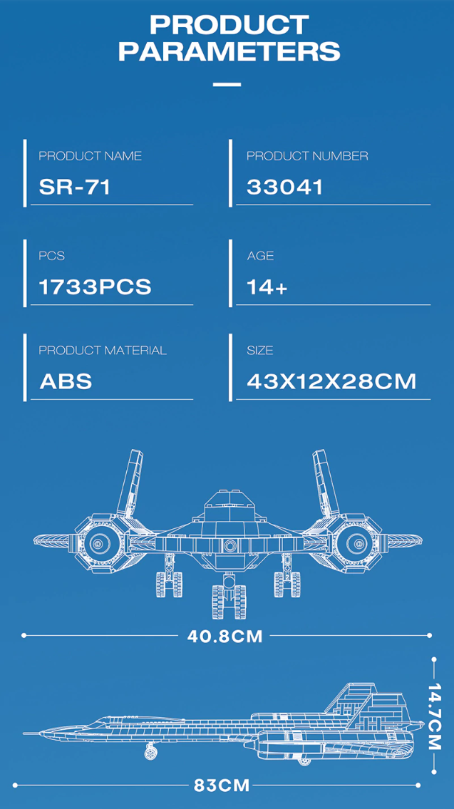 SR-71 Blackbird - 1733 pcs