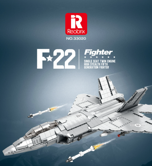 F-22 Fighter Jet - 1729 pcs