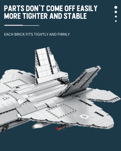 F-22 Fighter Jet - 1729 pcs