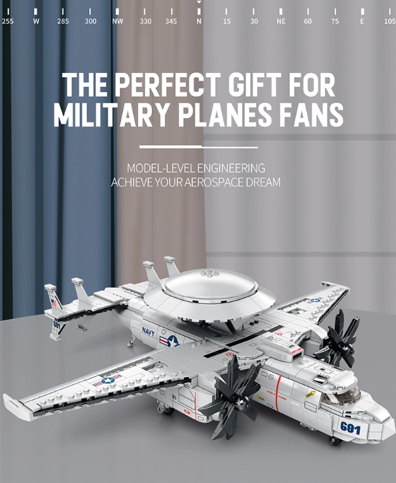 E-2 Hawkeye Aufklärungs- und Frühwarnflugzeug - 1144 pcs