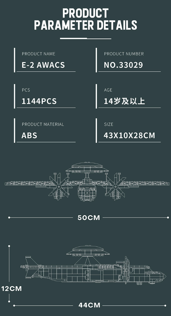 E-2 Hawkeye Aufklärungs- und Frühwarnflugzeug - 1144 pcs