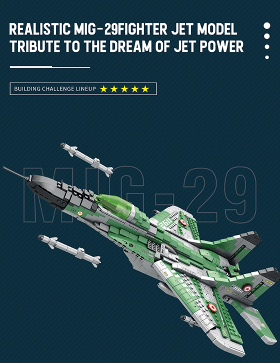 MiG-29 Fighter Jet - 1387 pcs